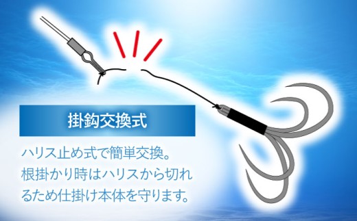 カットウ吹き流し仕掛け タイプS 5点セット 釣り具 釣具 釣り 磯釣り 釣り用品 魚釣り フィッシング アウトドア しかけ 仕掛け 餌鈎 多治見市 / ヤマワ産業 YAMAWA  [TFX018]