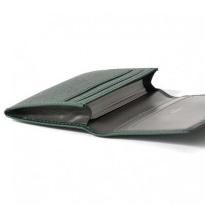 ふるさと納税 葛飾区 ASUMEDERU ハンドメイド ドイツ製牛革 カード名刺入れ グリーン |  | 02