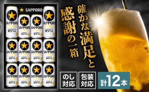 サッポロ生ビール黒ラベル ギフトセット 350ml×10本、500ml×2本 日田市 / 深見酒舗　ビール  [AREY008]