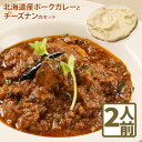 【ふるさと納税】北海道産 ポークカレー チーズナン セットカレー 国産小麦 北海道小麦 2人前 スパイス ネパール 冷凍食品 レトルト 即席 北海道 ふるさと納税 恵庭市 恵庭【650001】