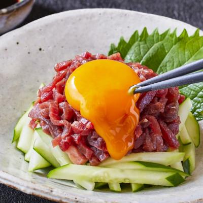 ふるさと納税 合志市 国産　馬刺しユッケ　750g(50g×15食)　特製たれ付(合志市) |  | 02
