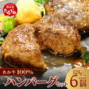 【ふるさと納税】≪発送時期選べる≫ 熊本県産 あか牛 100％ ハンバーグ 120g×6個 本場 くまもと あか牛 冷凍 牛肉 赤牛 肉 熊本産 国産 和牛 ハンバーグ 熊本 惣菜 お弁当 個包装 小分け ビーフ ハンバーグ 年内発送 年内配送 冷凍 送料無料