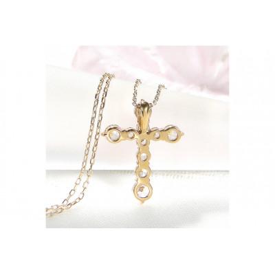 ふるさと納税 韮崎市 ネックレス K18YG ゴールド ダイヤモンド 1.0ct 十字架モチーフ【f020-k18yg】 |  | 03
