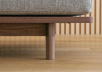 【開梱設置】高野木工 MOLEN モーレン ソファ 1人掛け ホワイトオーク 生地：CHART11 ベージュ【10年保証】