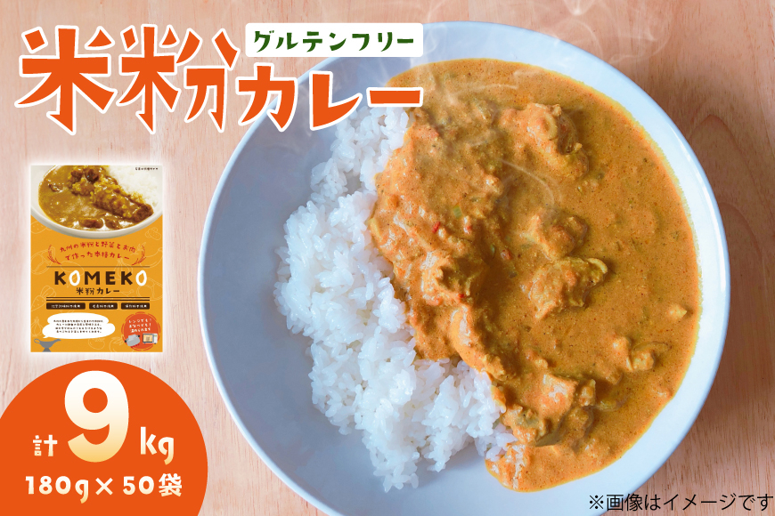 
            カレー レトルト 米粉カレー 180g 50袋 計 9kg [エニクック 福岡県 筑紫野市 21760978] レトルトカレー セット グルテンフリー 備蓄 防災
          