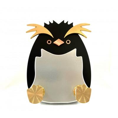 ふるさと納税 岐南町 Rockhopper　Penguin(ブラック)　スマホスタンド
