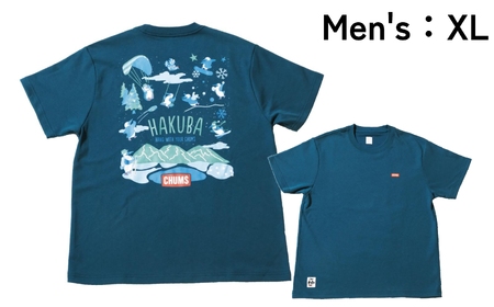 CHUMS Tシャツ バックプリント  メンズ：XL /ティール