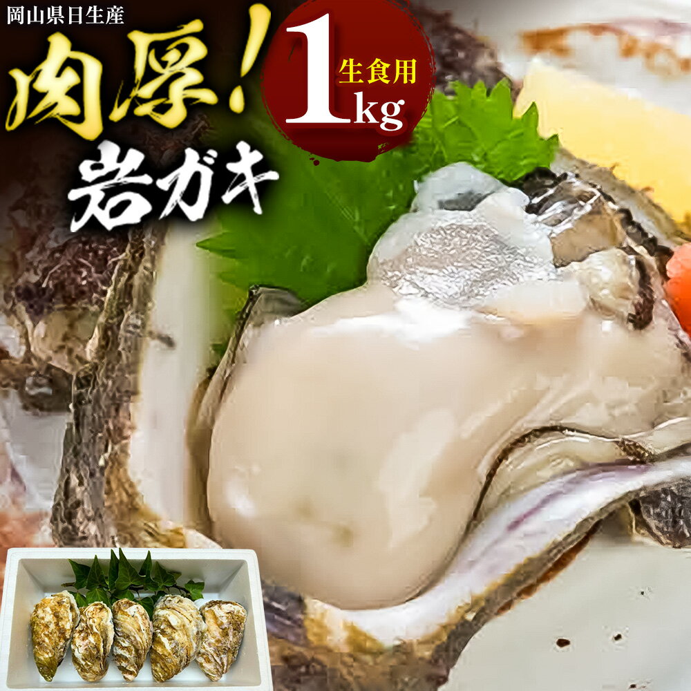 【ふるさと納税】牡蠣 岡山県 日生産 岩ガキ カキ 生食用 殻付き 1kg (4～6個程度) 日生町漁業協同組合 《5月上旬-7月中旬頃出荷》岡山県 備前市 送料無料 かき 牡蠣 岩牡蠣 海産物 産地直送 お取り寄せグルメ 生食