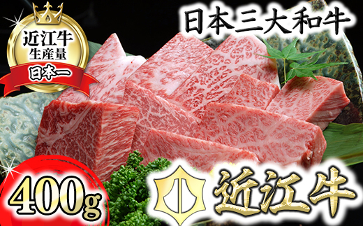 【2月末までに発送】近江牛A5ランクサイコロステーキ【400g】【DG06W-2m】