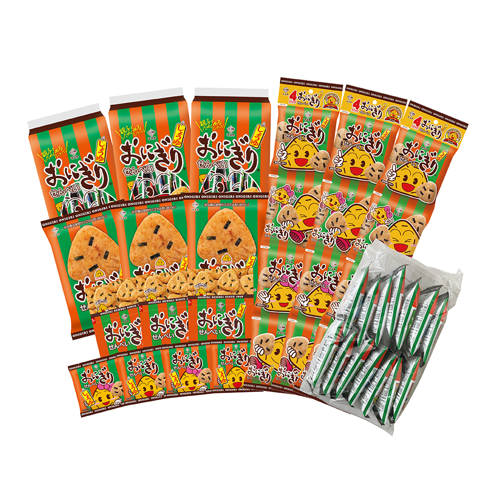 856　おにぎりせんべいしょうゆセット　マスヤ　おにせん　ロングセラー　米菓　菓子　おやつ　駄菓子　醤油　しょうゆ