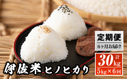 E3-01 【定期便】鹿児島県産！伊佐米ヒノヒカリ(計30kg・5kg×6ヶ月) 薩摩の北の郷、清き水の流れで生まれるお米 薩摩 北の郷 特産品 お米 白米 精米 ひのひかり 定期便【神薗商店】