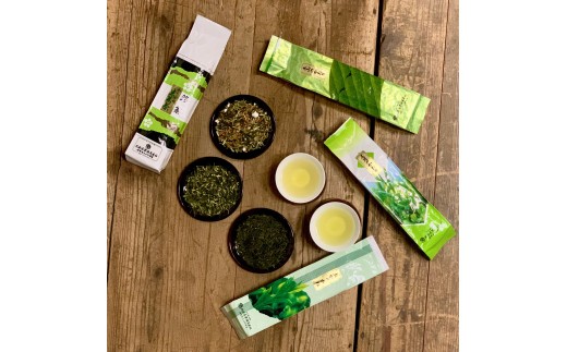 滋賀県産【合計1kg日常茶セット 煎茶・くき茶・玄米茶】