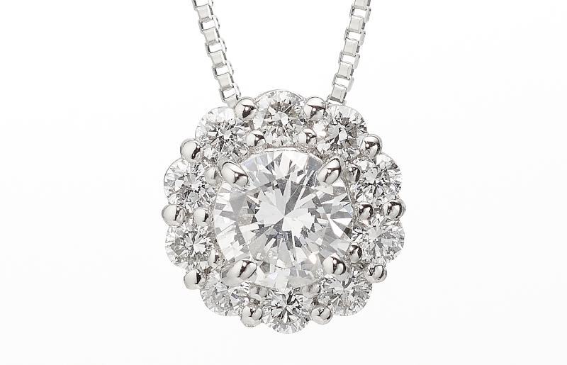 アルカンシェル プラチナ 中石ダイヤペンダント（計0.2ct）【鑑別書付き ジュエリー プレゼント ギフト ファッション アクセサリー 贈り物 贈答 お祝い 記念日】 J014-1_イメージ2