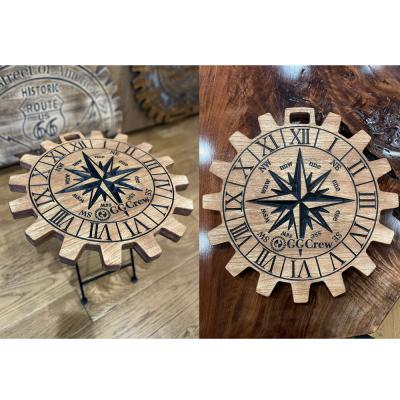 ふるさと納税 下呂市 【チーク】サイドテーブル Compas コンパス(1台)机 彫刻 キャンプ【93-13【2】】 |  | 01