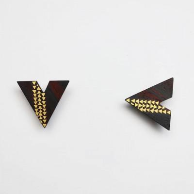 ふるさと納税 ふじみ野市 伝統技法　截金「KIRIKANE」アクセサリー　ピアス 絣 “kasuri”