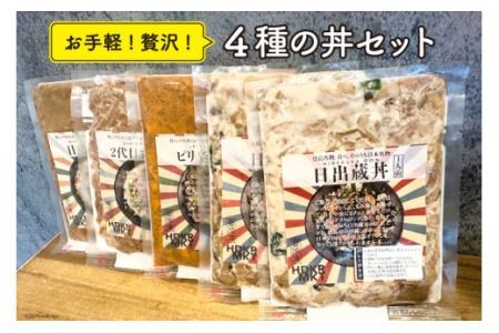 冷凍 丼 セット 4種5パック [日出蔵 徳島県 北島町 29ar0006] カレー まかない 時短 手軽 湯煎 すぐ食べられる