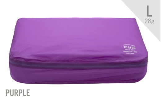 【TO&FRO】軽すぎるポーチ ORGANIZER AIR【Lサイズ・パープル】