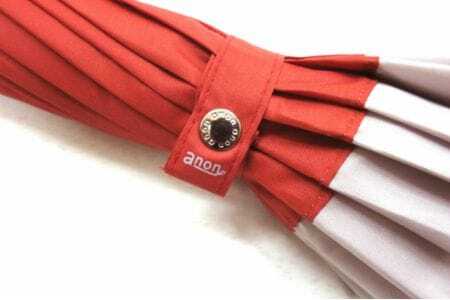 M235　紀州漆器アンブレラ『根来』１６本骨和傘　カバー付　ギフト箱入