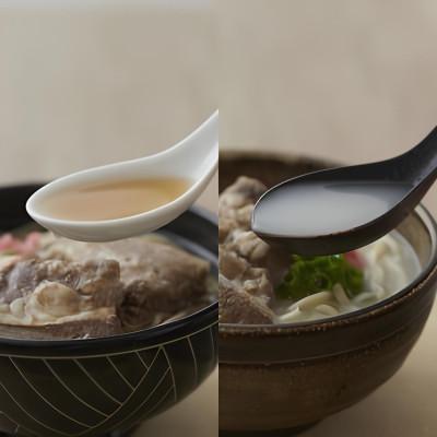 ふるさと納税 与那原町 【沖縄そば金太郎】軟骨ソーキそば 8食セット(とんこつ4食・かつお4食) |  | 01