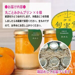 〔伊東温泉大人気〕丸ごとみかんプリン6個入【配送不可地域：離島】【1538905】