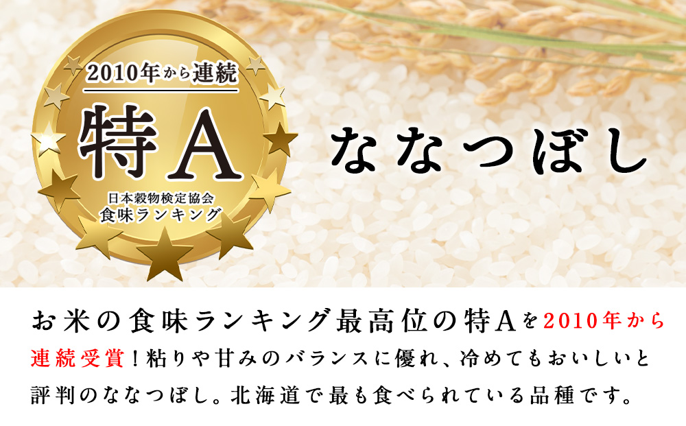 【定期便 12カ月】【新米・令和7年産】北斗米ななつぼし5kg お米 こめ 精米 白米 ごはん ブランド米 国産米 北海道産 東神楽町