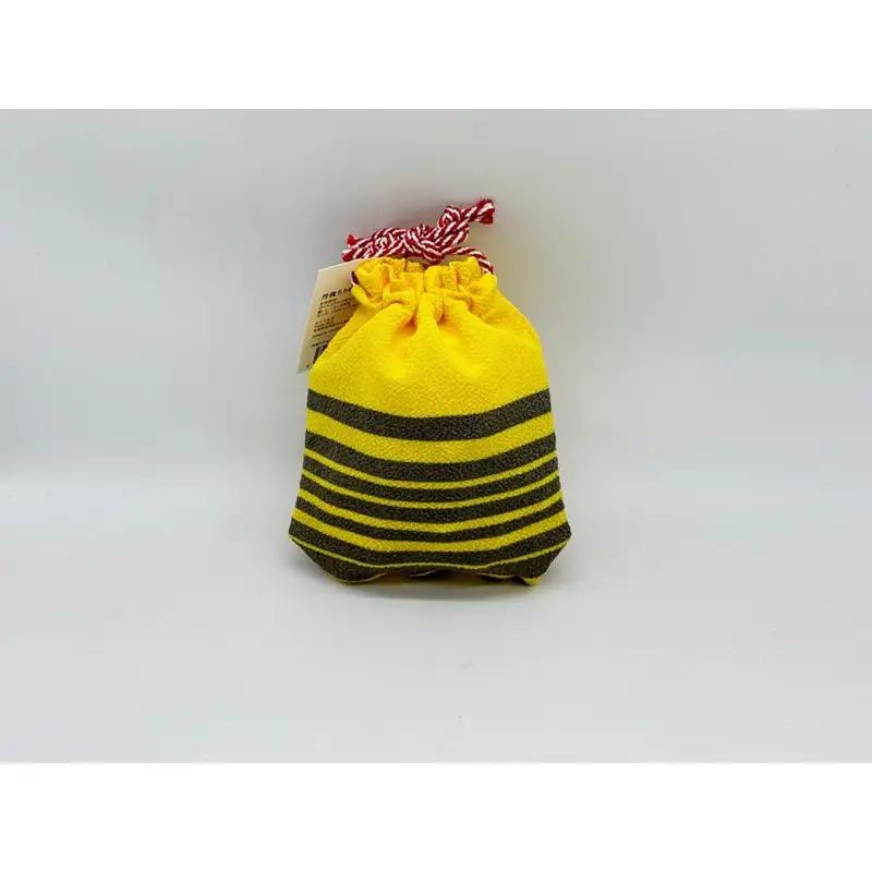 丹後ちりめん 祭巾着（とら） サイズ：約17cm×13cm