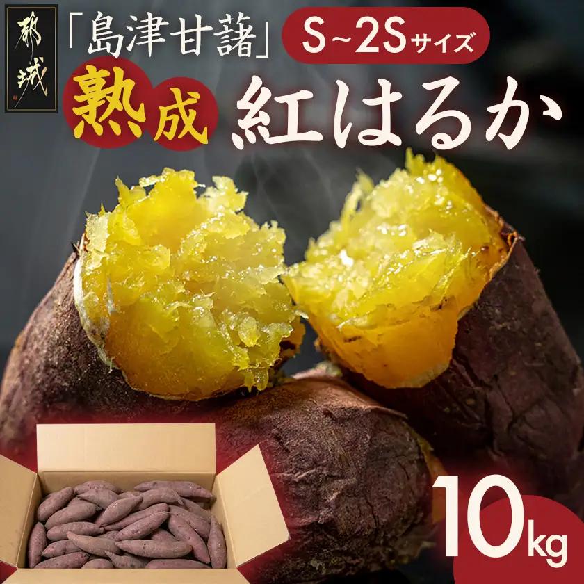 島津甘藷　熟成紅はるか 10kg(S～2S)〔12-A7-001-10kg-m〕_(都城市) 島津甘藷 紅はるか 10kg サイズ未選別 Ｓ～２Ｓ おやつ お菓子作り 料理