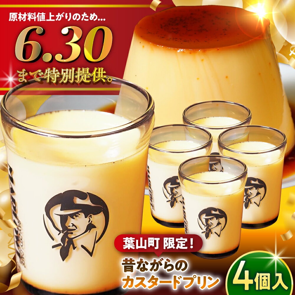 【ふるさと納税】【6/30まで！葉山町限定 特別価格！】マーロウ定番 カスタードプリン 4個 計720g ( 180g × 4個 ) セット お菓子 デザート スイーツ 神奈川県 葉山町 プレゼント プリン マーロウ 国産 送料無料 1万円 10000円 1万 10000【(有)マーロウ】[ASAY001]