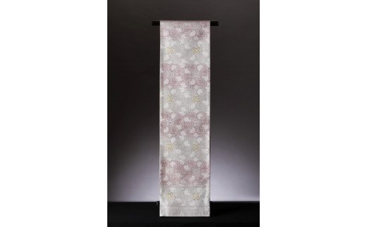 SG07　御山杉染め　袋帯　花喰鳥葡萄唐草文