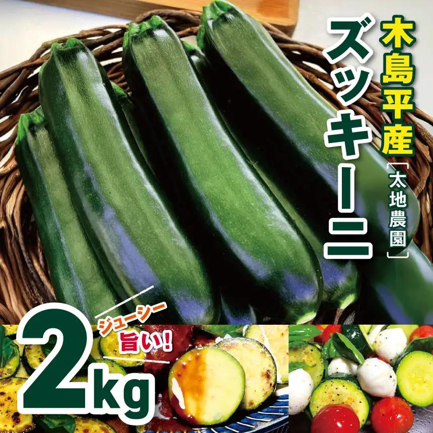 木島平産ズッキーニ 約2kg（太地農園） | 野菜 夏野菜 やさい ベジタブル vegetable  ズッキーニ ウリ科 カボチャ属 ラタトゥイユ 冷製 煮込み料理 焼き野菜 ゆで野菜 BBQ 2kg