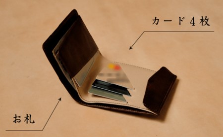 oragaウォレット ファッション小物 革製品 ミニウォレット 実用性 日用品 コインケース お札入れ  ブラック