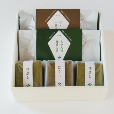 ふるさと納税 牧之原市 伝統のふかみギフトセット(リーフタイプ)深蒸し茶&ほうじ茶+緑茶クッキー&ほうじ茶クッキー |  | 01