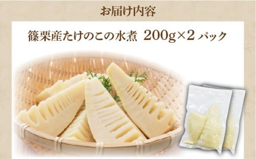 篠栗産たけのこの水煮200 g×2パック BZ024