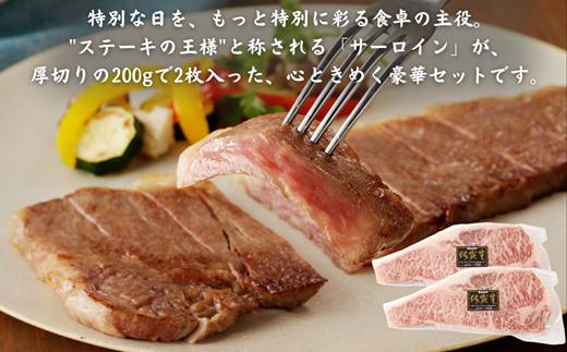 佐賀牛サーロインステーキ 400g：B220-038