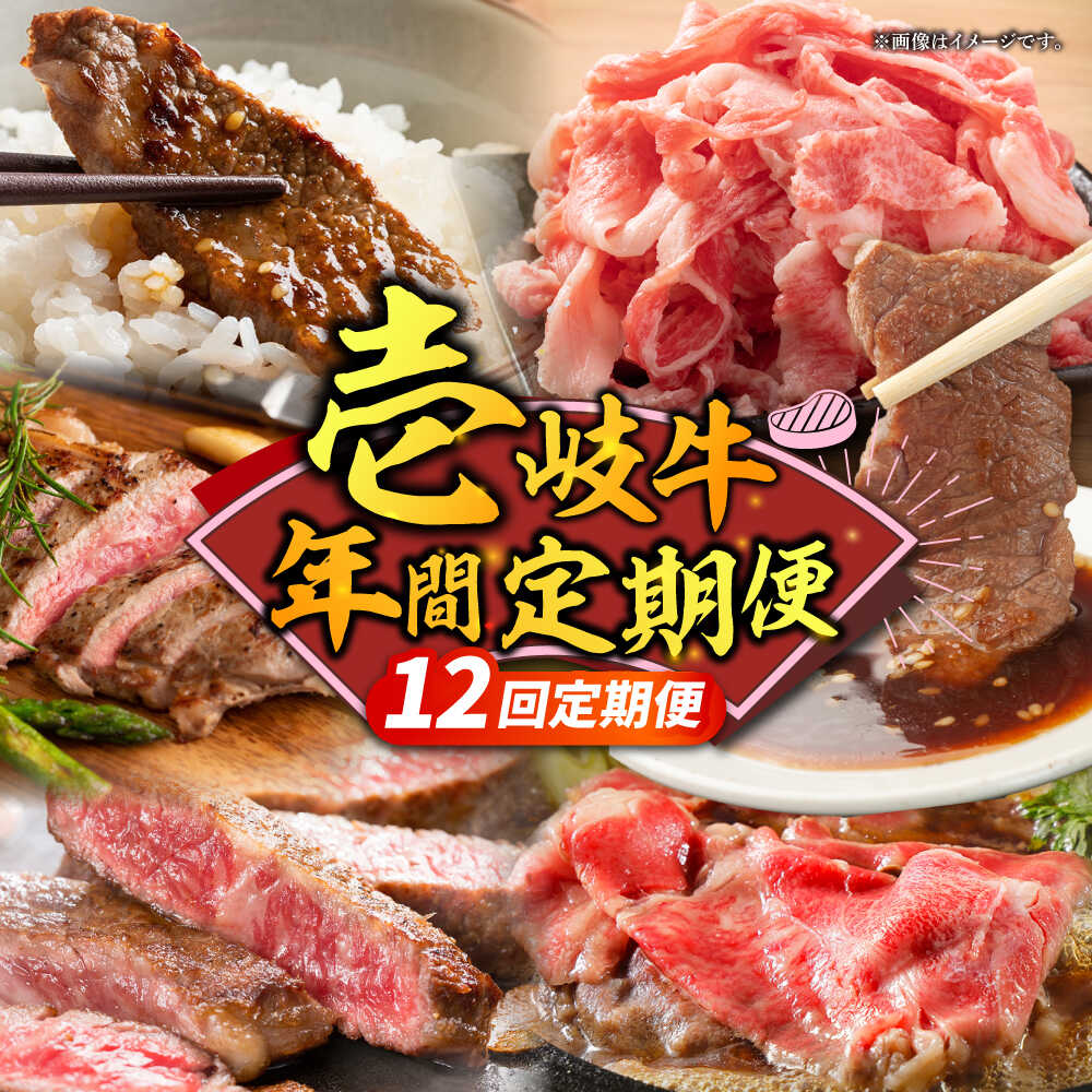 【ふるさと納税】【先行予約】【全12回定期便】壱岐牛年間定期便【2026年4月下旬以降順次発送】《壱岐市》【壱岐市農業協同組合】[JBO162] 壱岐牛 すき焼き ステーキ 焼肉 400000 400000円 40万円