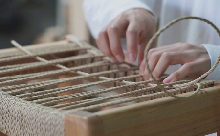 Sii stool　-ペーパーコードのスツール-【ホワイト】