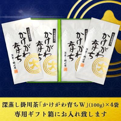 ふるさと納税 掛川市 深蒸し掛川茶「かけがわ育ちW」100g×4袋セット |  | 03