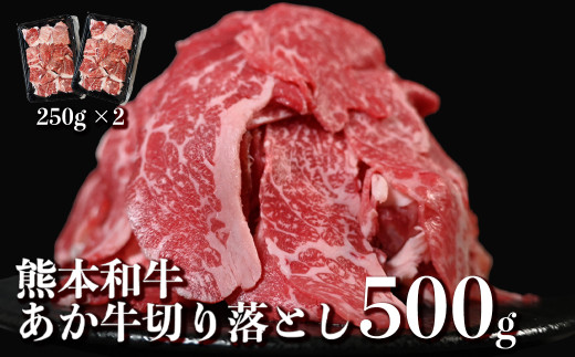 ＜ R8年熊本地震復興支援 ＞あか牛 切り落とし スライス 約500g （約250g×2パック） 赤牛 和牛 国産和牛 牛肉 お肉 肉 切落し 薄切り 小分け 熊本県 熊本市 冷凍