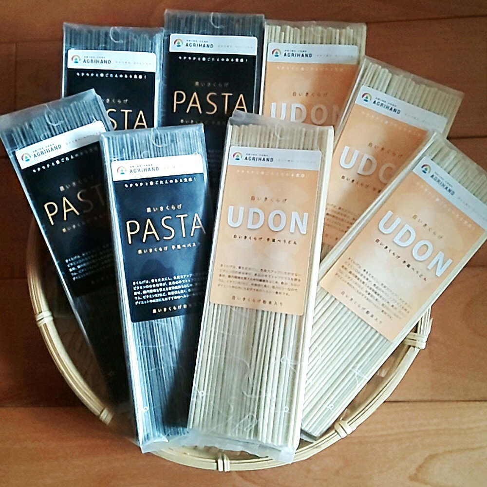 【ふるさと納税】きくらげPASTA・うどん 90g×各7袋 計14袋 合計1,260g うどん パスタ スパゲッティ 麺 麺類 乾麺 手延べ もちもち キクラゲ 木耳 きのこ 国産 九州産 熊本県産 送料無料