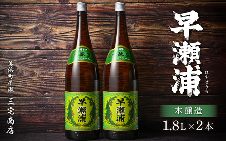 【お中元】 入手困難【早瀬浦】本醸造 1800ml × 2本 セット(のし無し)【日本酒 地酒 福井 美浜 早瀬 フルーティ 男酒 硬水 ミネラル 希少 ご褒美 家飲み 敬老の日 プレゼント】[m16-b026]