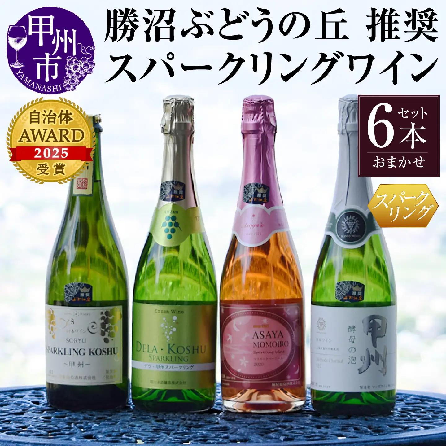 ワイン 勝沼ぶどうの丘推奨スパークリングワイン6本セット（KBO）F-603