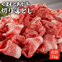 【ふるさと納税】GI認証取得 くまもとあか牛 切り落とし 1kg (500g×2) 熊本県産 牛肉 和牛 国産 切り落とし たっぷり 1キロ 冷凍 和牛 肉 ヘルシー 冷凍 送料無料