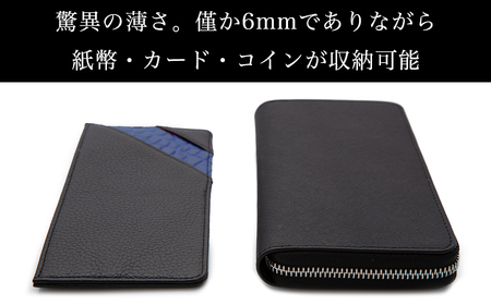 最高級クロコで仕立てた厚さ6mmの超極薄財布『リーフウォレット』_OS296-0001