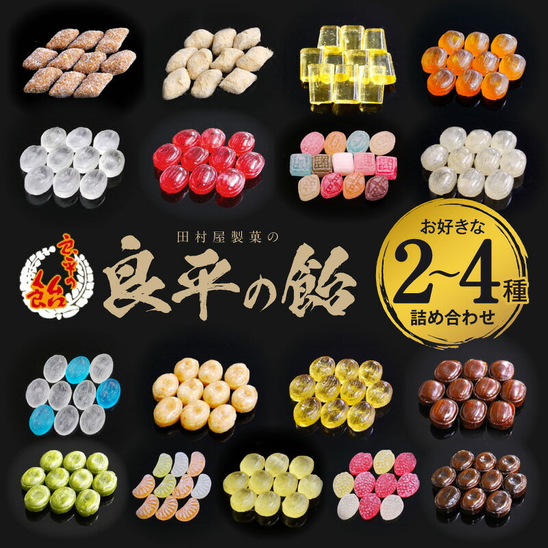 【ふるさと納税】田村屋製菓 良平の飴 手造り飴 お好みの飴 選べる 2袋 4袋 詰め合わせ げんこつ飴 良平糖 かりんのど飴 塩あめ 梅しそ飴 ドロップ あめ 生しょうが飴 はっか飴 落花飴 にっき飴 キャンディー 菓子 飴菓子 愛知県 小牧市 送料無料