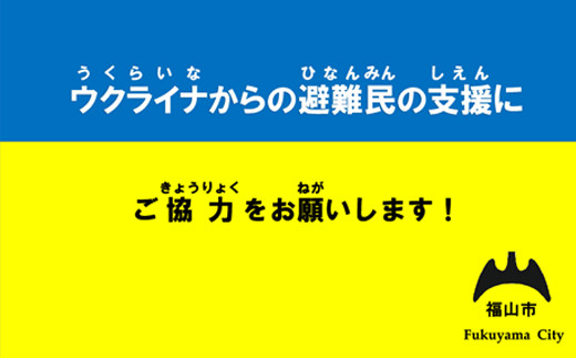 
《返礼品はありません》 ウクライナ人道危機支援寄付 支援 ウクライナ 人道支援 広島県 福山市 F22L-131
