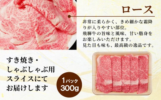 【10月発送】 飛騨牛 A4~A5等級 ローススライス 600g 岐阜県産 A4 A5 すき焼き しゃぶしゃぶ 鍋 黒毛和牛 ロース 霜降り 牛肉 牛 国産 お取り寄せ ごちそう 自宅用 和牛 小分け