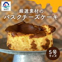 【ふるさと納税】厳選素材 バスクチーズケーキ ホール5号 A3-2【配送不可地域：離島】【1166628】