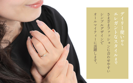 Ｋ18 イエローゴールド ダイヤ0.18ＣＴ リング R3715DI-Ｙ ダイヤモンド 指輪 アクセサリー ジュエリー プレゼント クリスマス 女性 母の日 誕生日