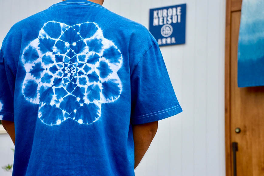 Tシャツ ASCENSION  藍染め タイダイ TシャツF 1枚 ファッション