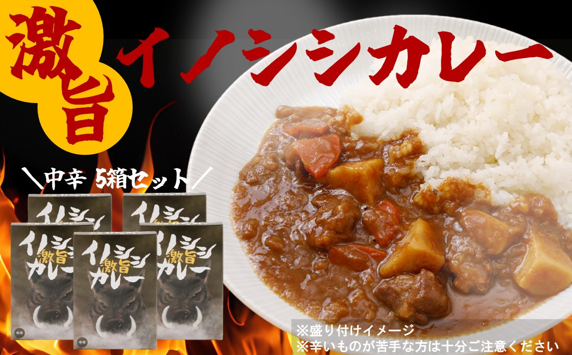 
激旨イノシシカレー 5箱セット
